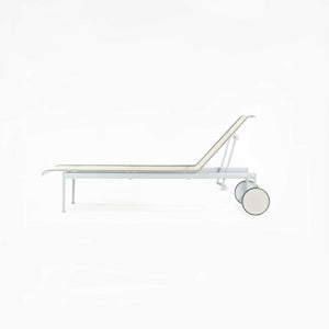 SOLD 2012 Richard Schultz 1966 Series Adjustable Chaise Lounge Chair in Silver 2 Available