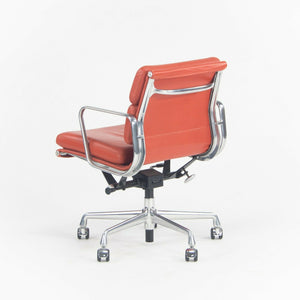 SOLD Herman Miller Eames Aluminum Group Soft Pad Management Chair Red Edelman Leather