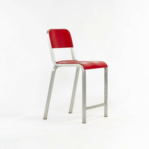 2010s Emeco 1951 Red Counter Stool by Adrian van Hooydonk and BMW Designworks