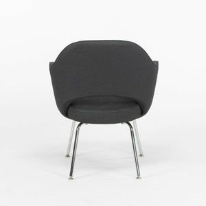 SOLD Eero Saarinen for Knoll 2020 Executive Armchair with Grey Fabric and Chrome Legs