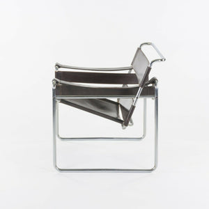 SOLD 1960s Knoll International Brown Leather Wassily Lounge Chair by Marcel Breuer