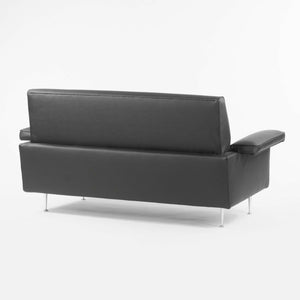 SOLD 1954 George Nelson Herman Miller 5482 Thin Edge Loveseat / Sofa in Black