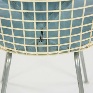 SOLD 1957 Set of 4 Herman Miller Eames DKR-2 Wire Dining Chairs and Contract Table