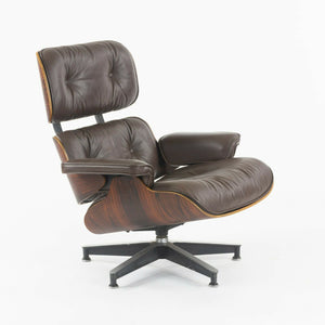 SOLD C. 1961 Herman Miller Eames Lounge Chair and Ottoman 670 and 671 Brown Leather