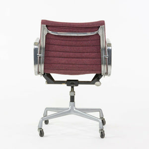SOLD 1977 Herman Miller Eames Aluminum Group Fabric Management Desk Chair Red Fabric