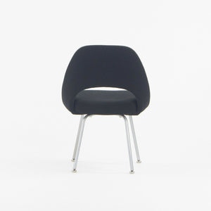 SOLD 1960s Eero Saarinen for Knoll Armless Executive Side Chair w/ Tubular Legs Black