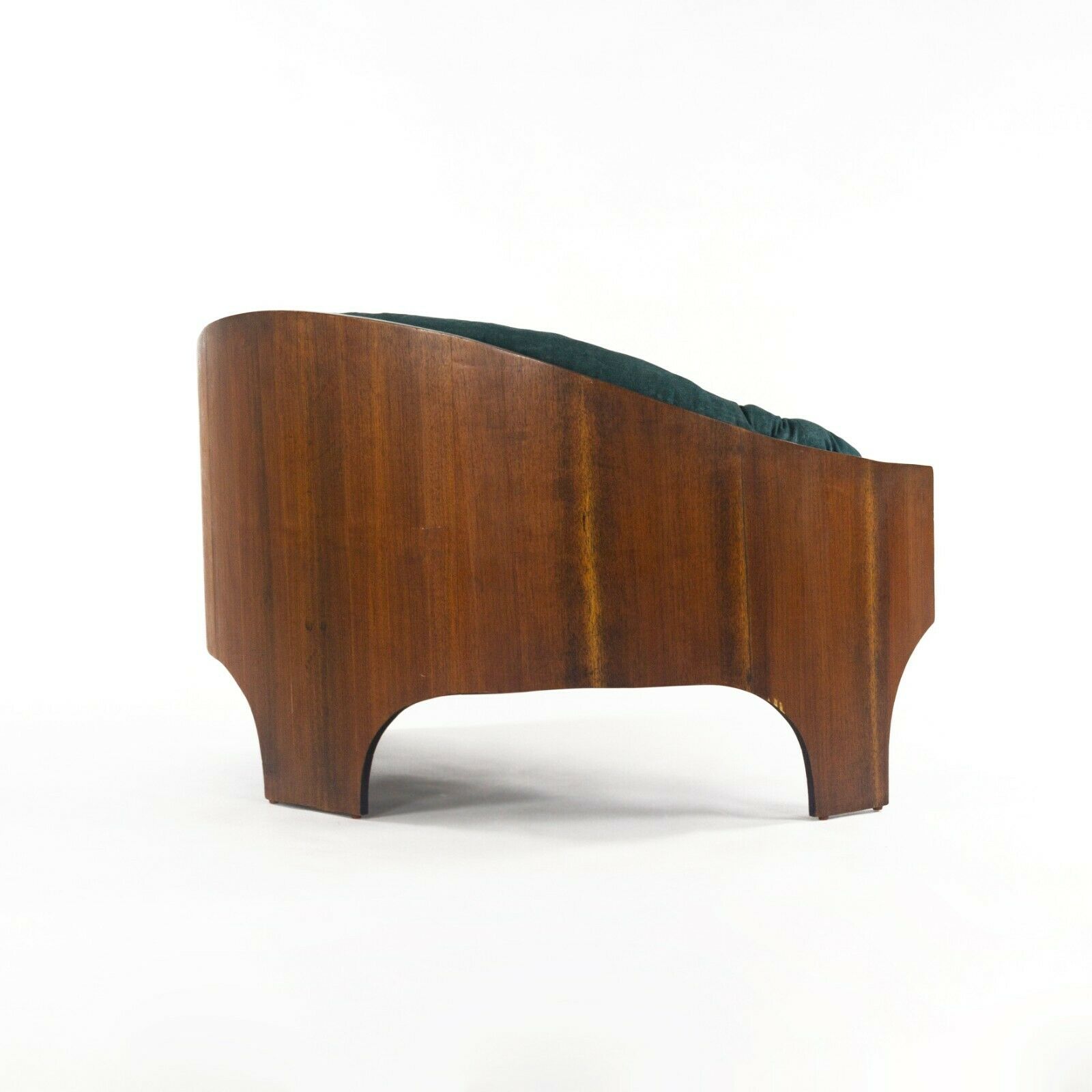 SOLD 1966 Rare Henry P Glass Intimate Settee for Deco House in Mahogany