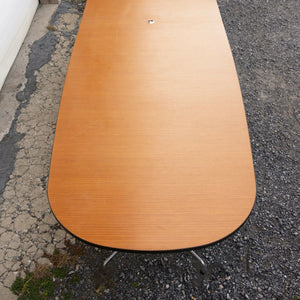 SOLD C. 2010 Herman Miller Eames Segmented Aluminum and Oak 16 Foot Conference Table