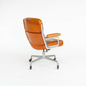 SOLD 1978 Herman Miller Eames Time Life Desk Chair in Cognac Leather Multiple Available