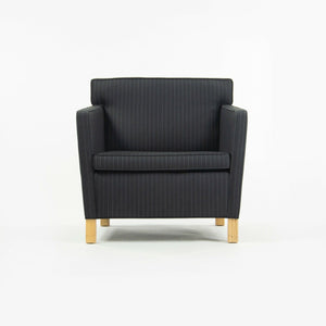 SOLD 2010s Pair Original Knoll Mies Van Der Rohe Krefeld Lounge Chair Black Fabric