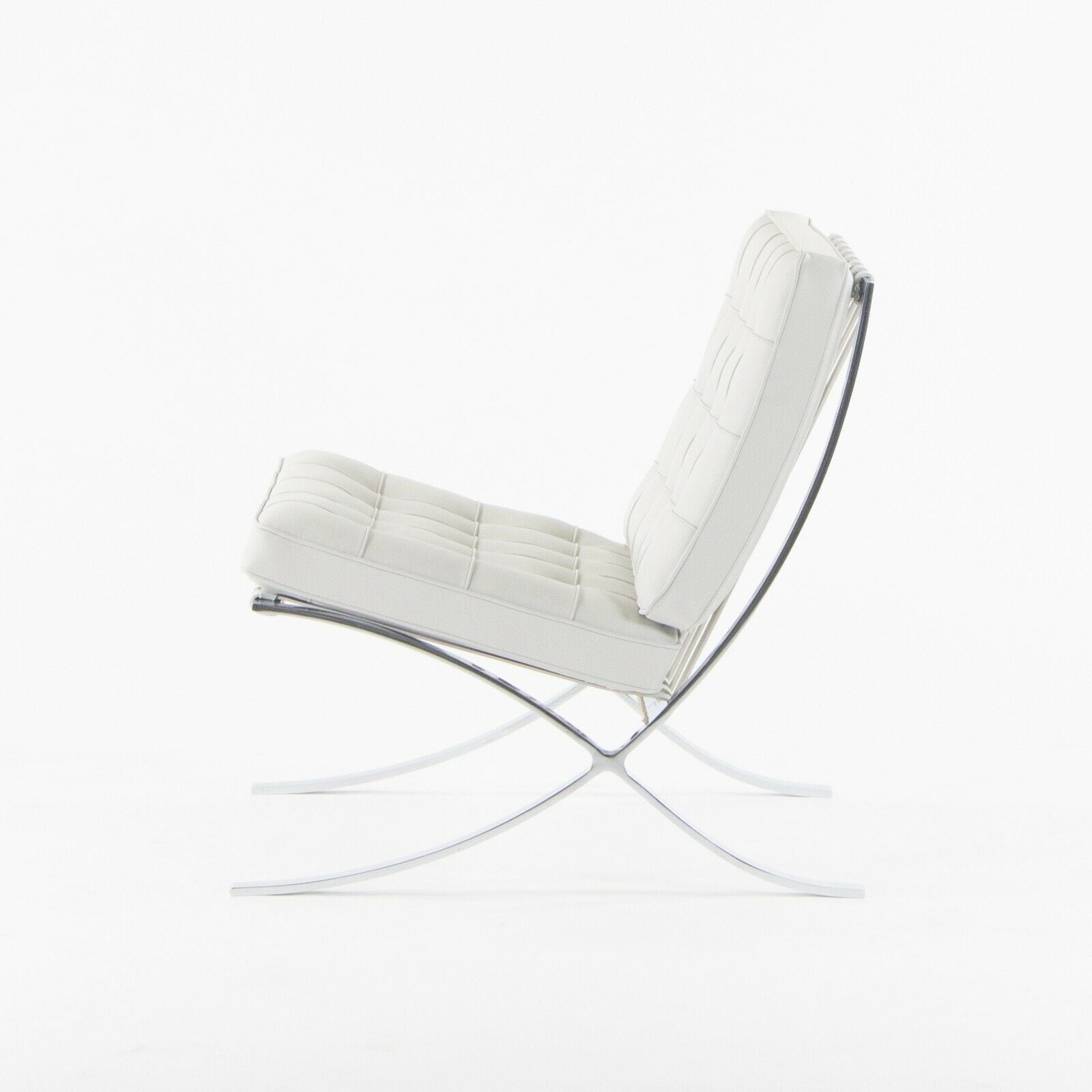 SOLD 2021 Mies van der Rohe Knoll Barcelona Chair in Acqua Puget Sound $8296 MSRP