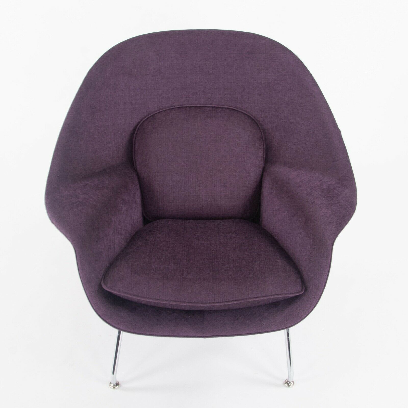 SOLD 2021 Eero Saarinen for Knoll Medium Size Womb Chair w/ Purple Summit Fabric