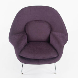 SOLD 2021 Eero Saarinen for Knoll Medium Size Womb Chair w/ Purple Summit Fabric