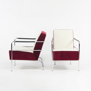 Pair of Gunilla Allard for Lammhults Cinema Chairs in Pierre Frey Velvet/Cotton