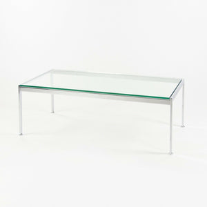 SOLD Geiger Metal Series Coffee Table, Chromed Steel and Glass Top 48" x 24"