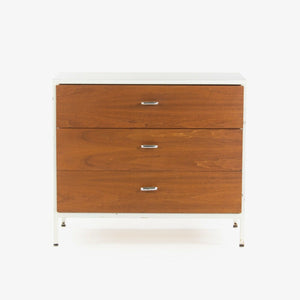 SOLD 1950s George Nelson for Herman Miller Walnut Laminate Steel Frame Series Dresser