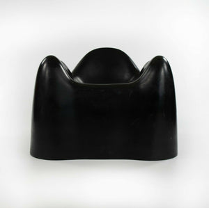 1970s Wendell Castle Molar Chair in Black Fiberglass by Northern Plastics of Syracuse