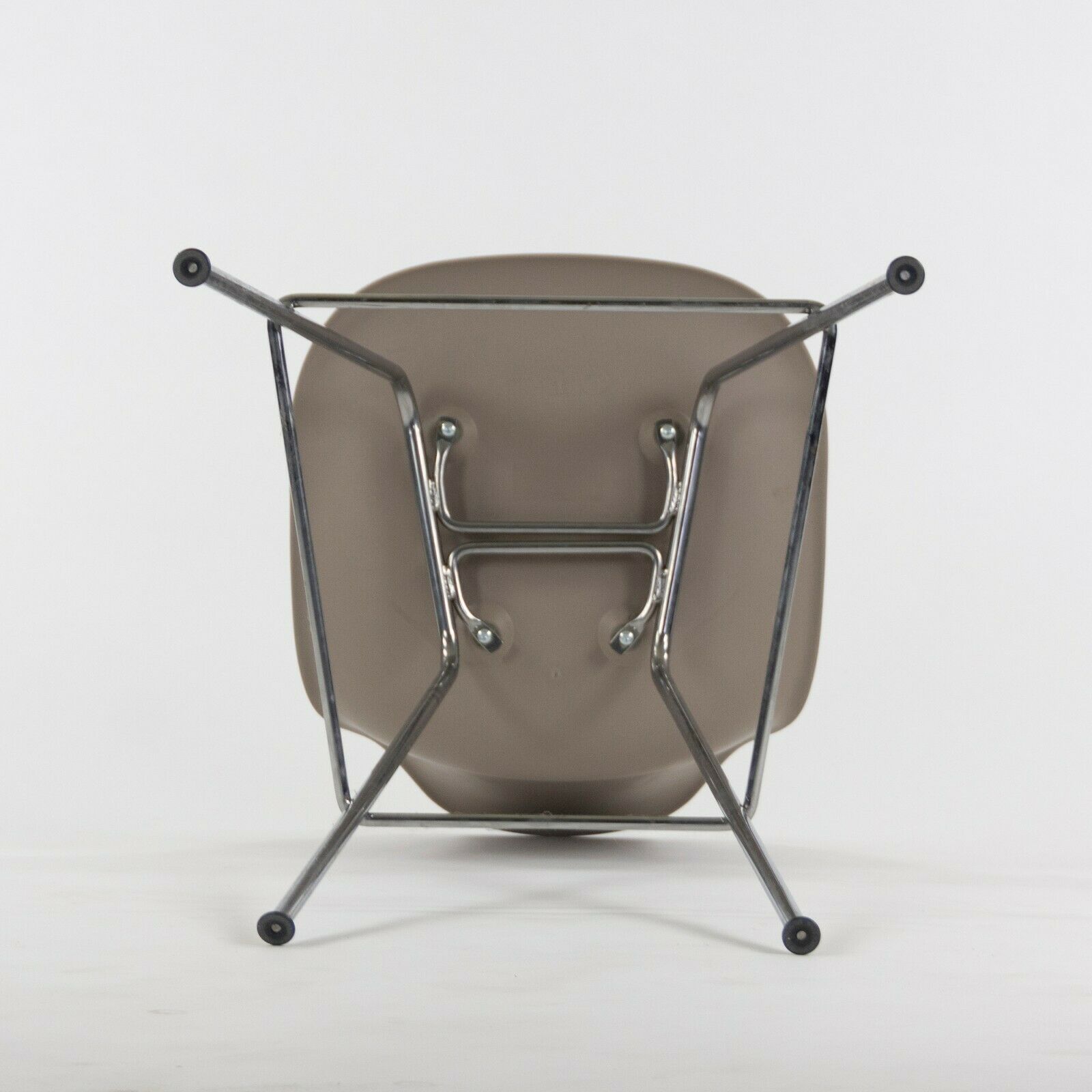 SOLD Ray and Charles Eames Herman Miller Molded Shell Bar Stool Chair Sparrow Grey