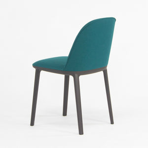 2019 Vitra Softshell Side Chair w/ Teal Blue Fabric by Ronan & Erwan Bouroullec