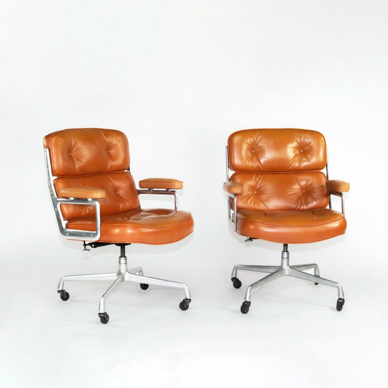 SOLD 1978 Herman Miller Eames Time Life Desk Chair in Cognac
