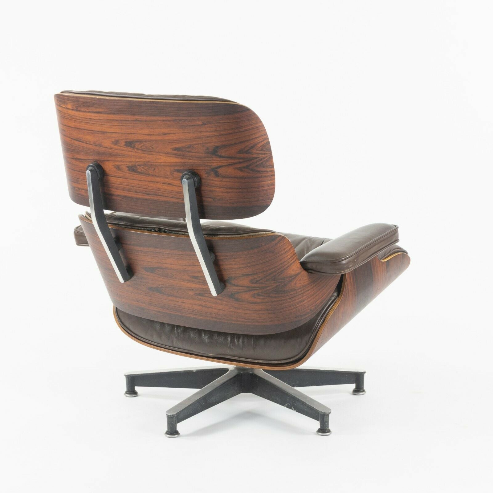 SOLD C. 1961 Herman Miller Eames Lounge Chair and Ottoman 670 and 671 Brown Leather