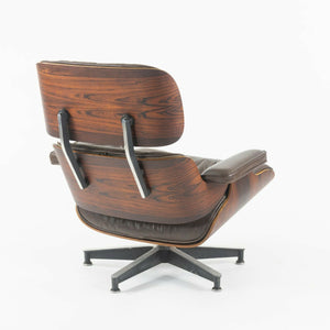 SOLD C. 1961 Herman Miller Eames Lounge Chair and Ottoman 670 and 671 Brown Leather