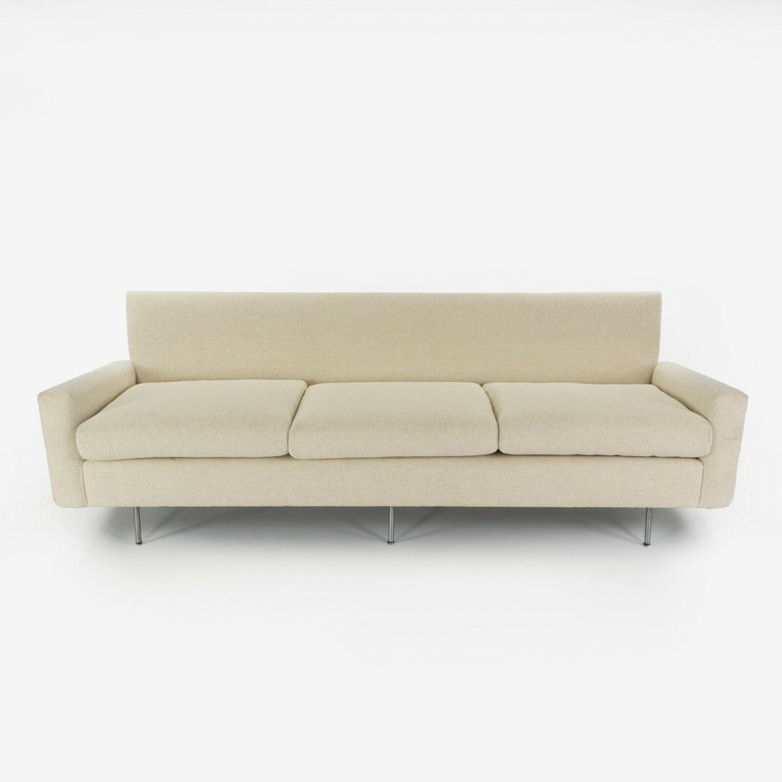 SOLD 1949 Florence Knoll Associates 26 BC Upholstered 3-Seater Sofa New Upholstery