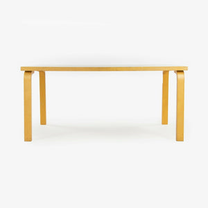 SOLD 1970s Alvar Aalto for Artek L-Leg Birch and Laminate Vintage Dining Table Knoll