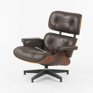 SOLD C. 1961 Herman Miller Eames Lounge Chair and Ottoman 670 and 671 Brown Leather