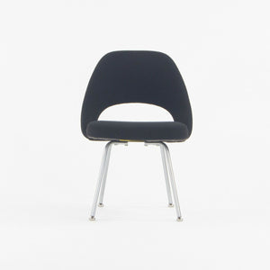 SOLD 1960s Eero Saarinen for Knoll Armless Executive Side Chair w/ Tubular Legs Black
