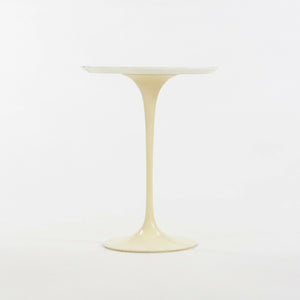 SOLD 1960s Eero Saarinen for Knoll 16 Inch Tulip Side End Table with White Marble Top