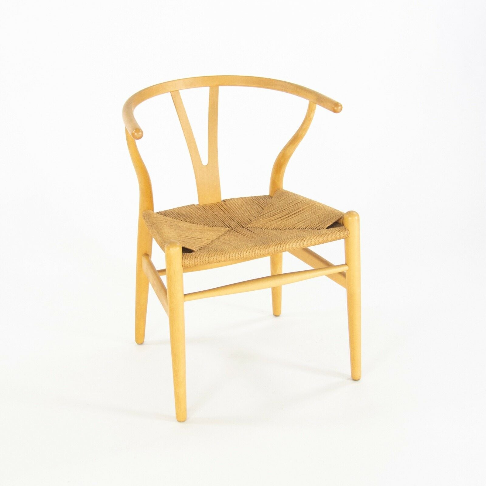 SOLD Hans Wegner Carl Hansen Denmark Vintage Wishbone Dining Chair Beech Set of Four