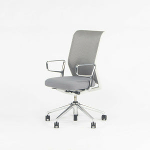 2015 Gray Vitra ID Mesh Desk Chairs by Antonio Citterio Polished Arms / Bases