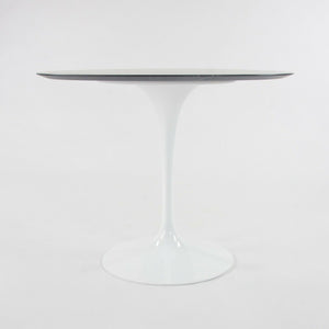 SOLD 2021 Eero Saarinen for Knoll Tulip 35 in Dining Table w/ Satin Black Marble Top