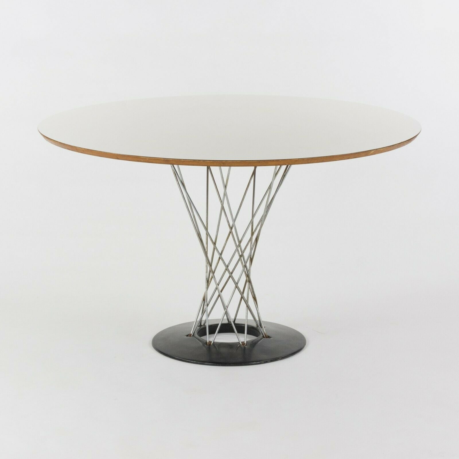 SOLD 1960s Isamu Noguchi for Knoll Associates Cyclone Dining Table White Laminate 48"