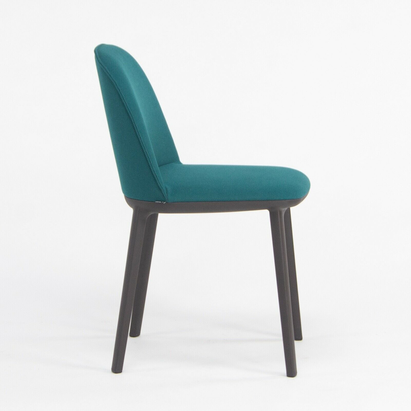 2019 Vitra Softshell Side Chair w/ Teal Blue Fabric by Ronan & Erwan Bouroullec