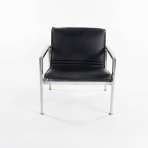SOLD 1966 Collection Prototype Richard Schultz Polished Aluminum Leather Lounge Chair