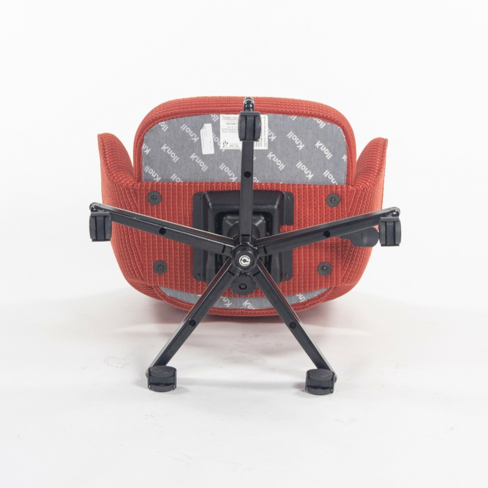 SOLD 2007 Eero Saarinen for Knoll Executive Arm Office Desk Chair Red Fabric 4 Available