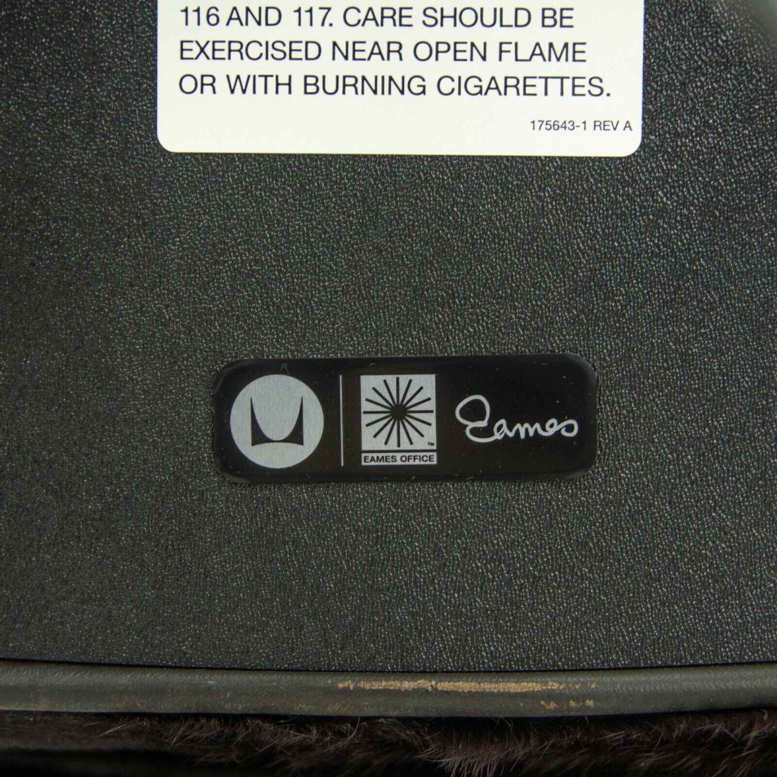 SOLD 2010 Herman Miller Eames Time Life Executive Desk Chair with Hair On Black Pony Hide