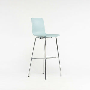 2020 Jasper Morrison for Vitra HAL Bar Stool in Ice Gray / Blue w/ Chrome Base