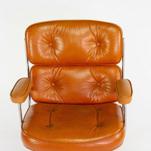 SOLD 1978 Herman Miller Eames Time Life Desk Chair in Cognac Leather Multiple Available