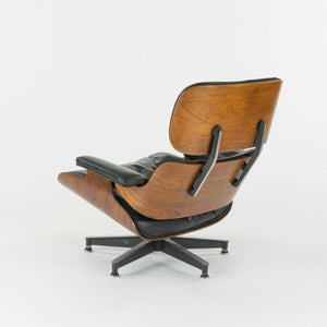 SOLD 1956 Holy Grail Herman Miller Eames Lounge Chair with Swivel Ottoman + Boot Glides + 3 Hole Arms