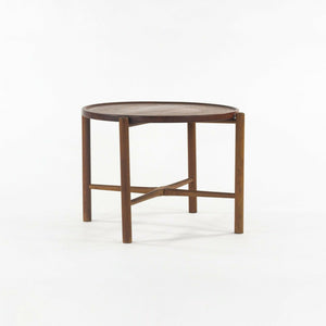 1960 PP35 Hans Wegner for Andreas Tuck Folding Teak & Oak Side Table 2 Available