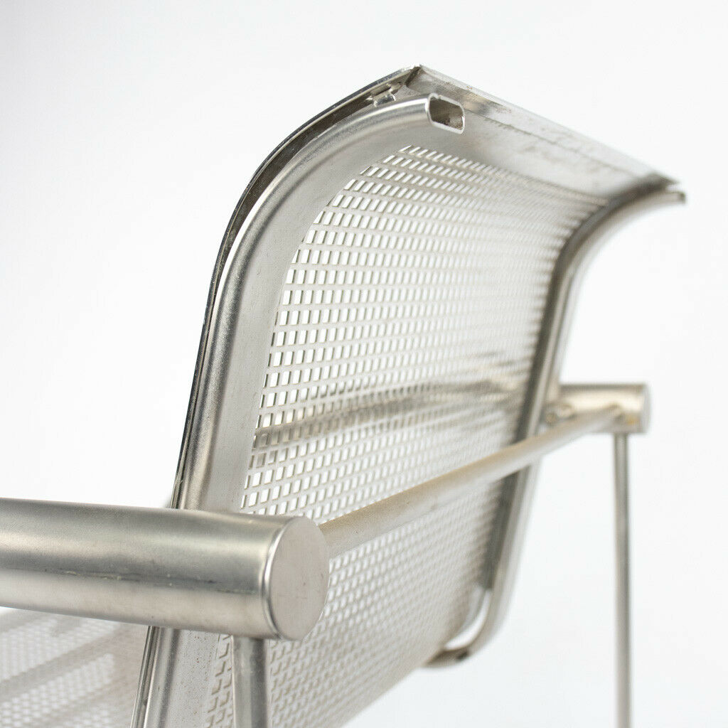 2001 Prototype Richard Schultz 2002 Collection Stainless Steel Mesh Dining Chair