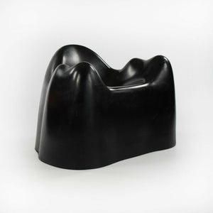 1970s Wendell Castle Molar Chair in Black Fiberglass by Northern Plastics of Syracuse