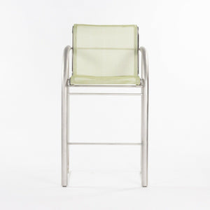 SOLD Prototype Richard Schultz 2002 Collection Stainless Bar Stool with Outdoor Mesh