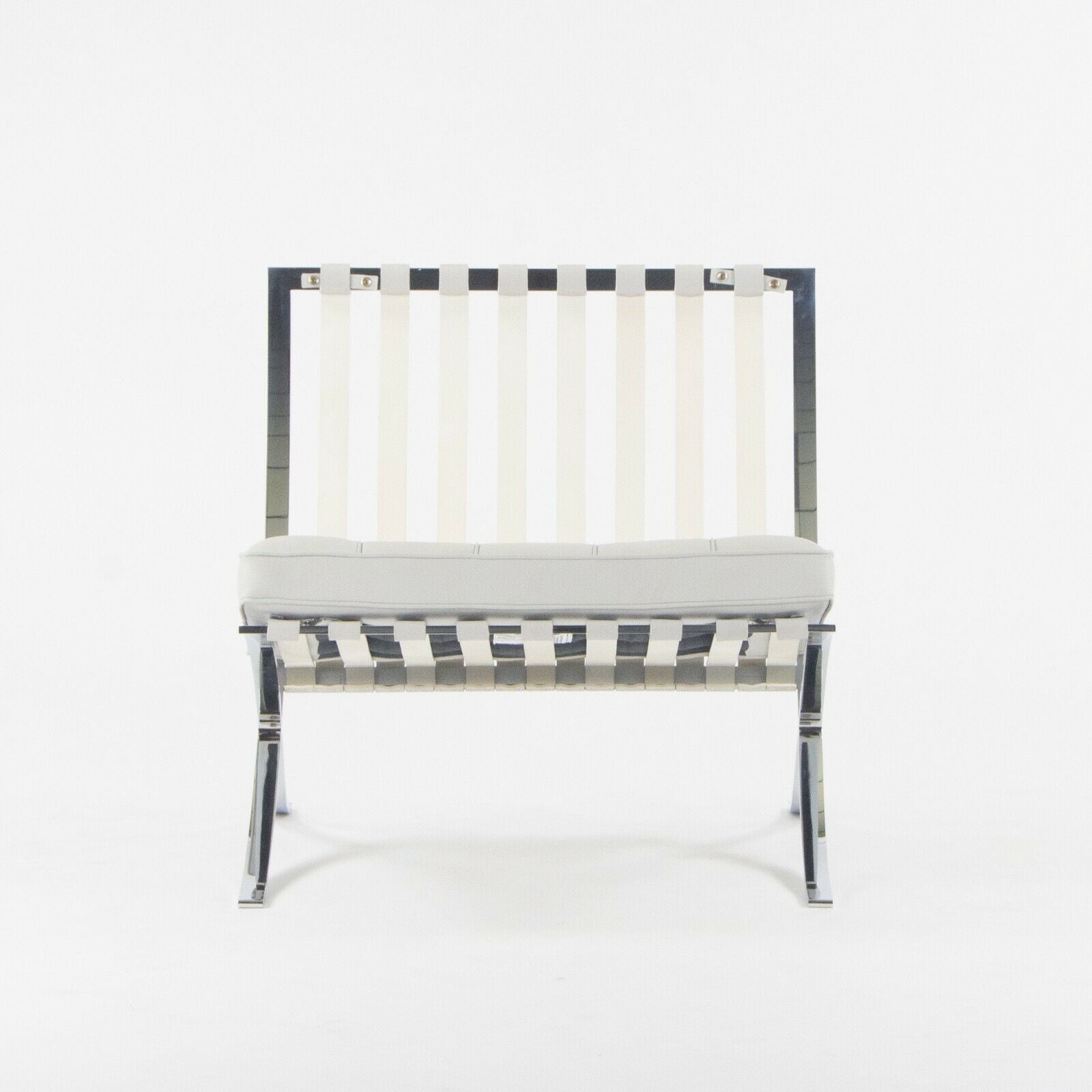 SOLD 2021 Mies van der Rohe Knoll Barcelona Chair in Acqua Puget Sound $8296 MSRP