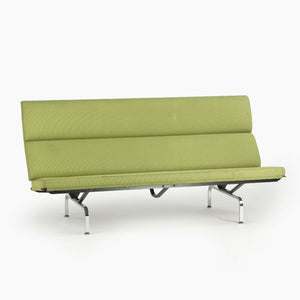 SOLD 2006 Herman Miller by Ray and Charles Eames Sofa Compact Green Fabric Upholstery