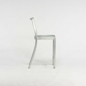 SOLD 2009 Pair of Emeco Icon Counter Stools by Philippe Starck in Brushed Aluminum