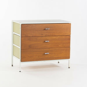 SOLD 1950s George Nelson for Herman Miller Walnut Laminate Steel Frame Series Dresser